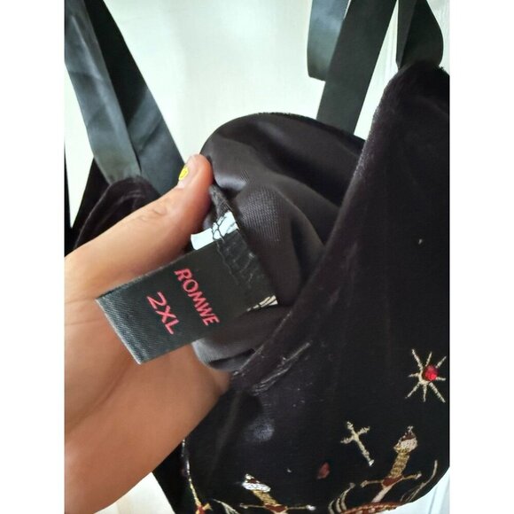 ROMWE women’s size 2x-large eye heart swords corset top - Picture 6 of 8